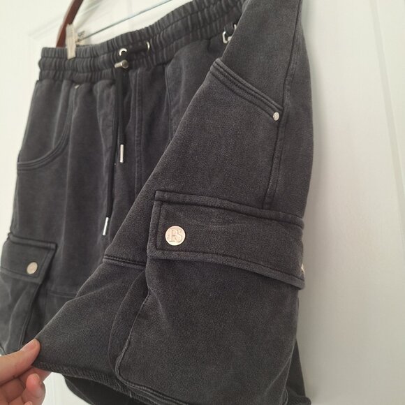 Public Saint Black CARGO SWEAT-SHORTS  size xl - Picture 2 of 9